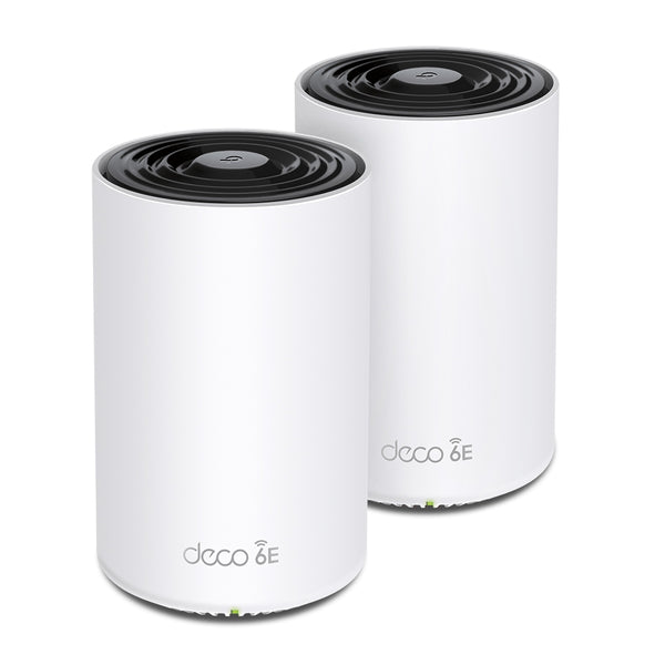 TP-Link Deco XE75 AXE5400 Tri-Band Mesh Wi-Fi 6E System IoT Smart Hub Router - 2-pack - White