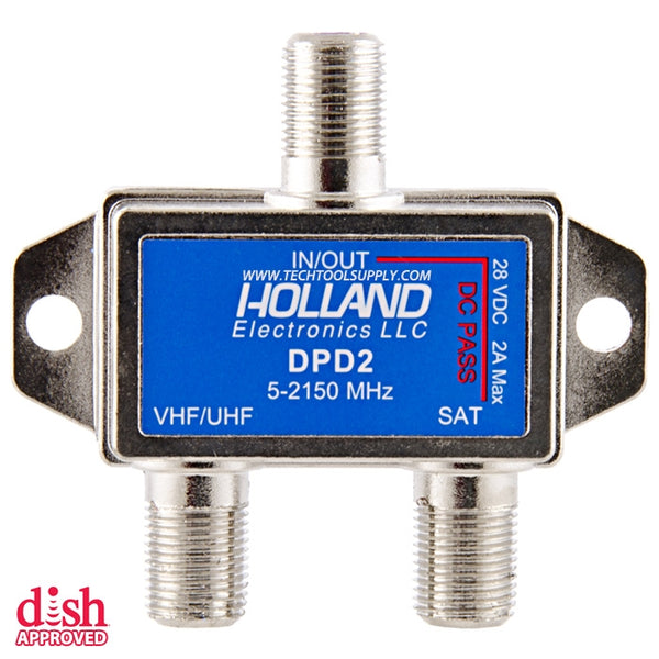 Holland Electronics DPD2 2-amp Satellite Diplexer-Silver
