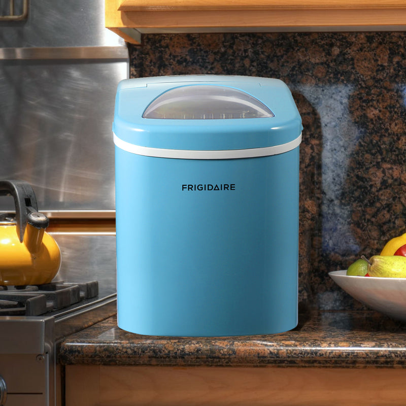 Frigidaire Countertop Compact Ice Maker with 11.79-kg (26-lb) Capacity Production per Day - Blue