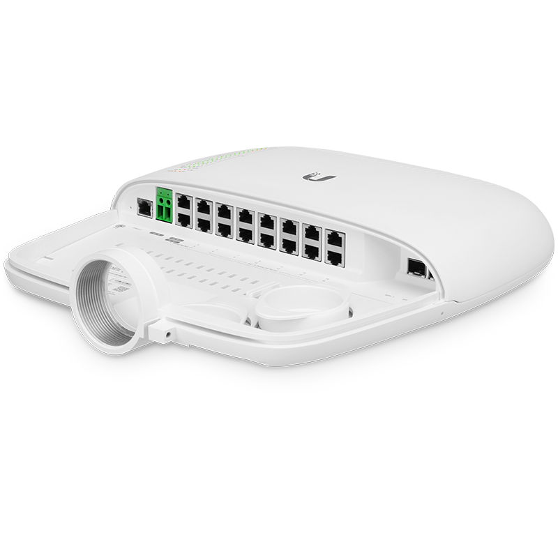 Ubiquiti EdgePoint 16-port Intelligent WISP Control Point Layer-2 Gigabit Switch with Fiber Protect