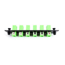 FIS SC 6-pack Plate Loaded with APC Adapters - Black