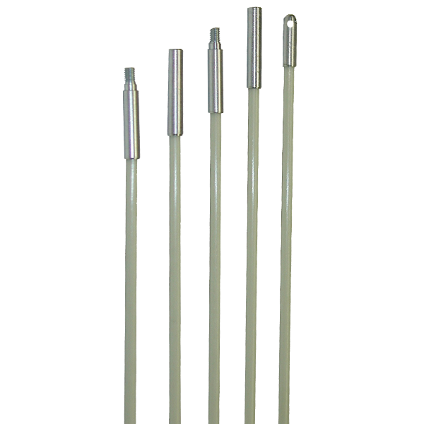 Rack-A-Tiers Glowfish Wire Pulling Kit, 5 x 6-ft Glow-in-the-Dark Rods - Silver