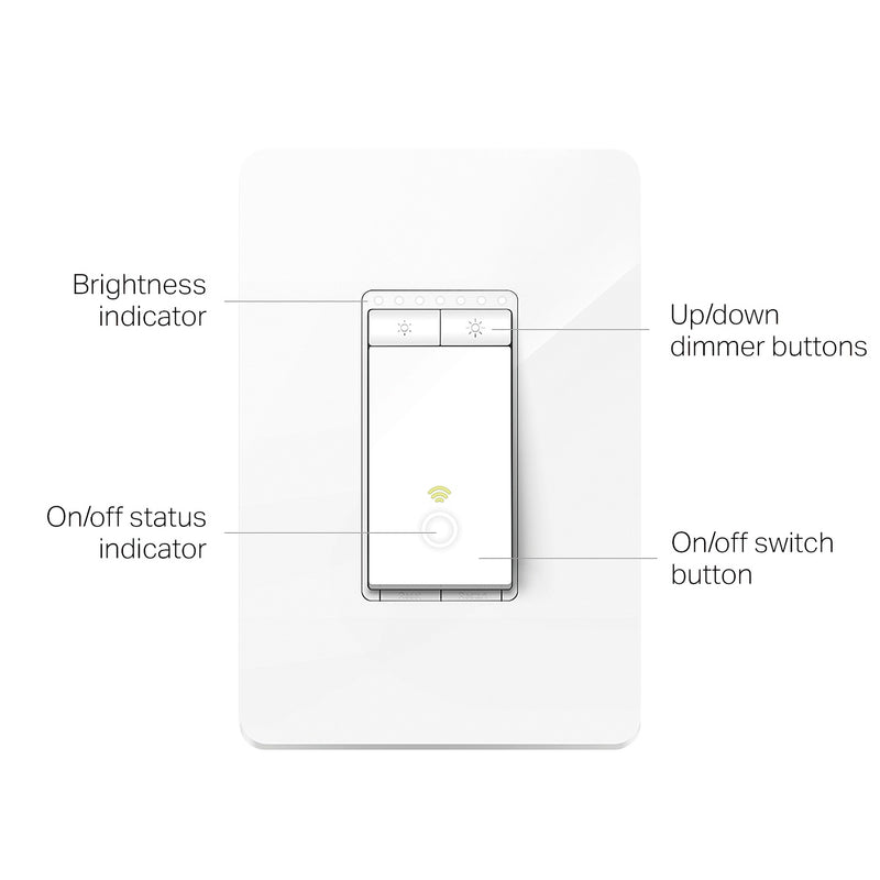 Kasa Smart Dimmer Wi-Fi Light Switch - 3-Pack - White