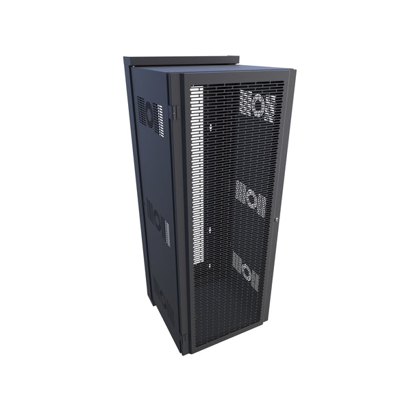 Hammond 32U 63.5-cm (25-in) Deep Swing Out Sectional Wall Mount Rack Cabinet with Vented Door