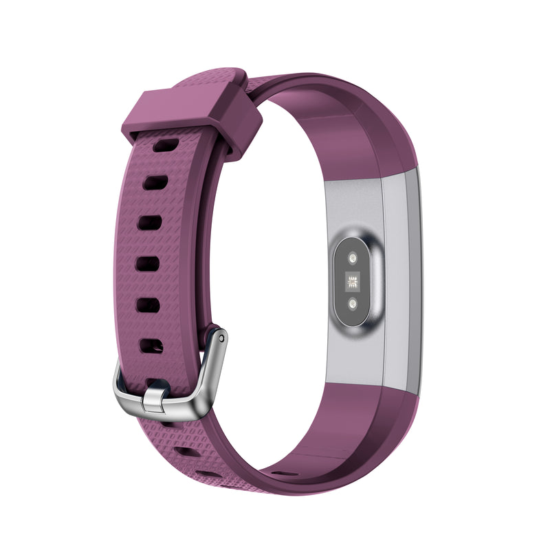 Letscom ID115 Health and Fitness Tracker & Smartwatch by Letsfit - Purple