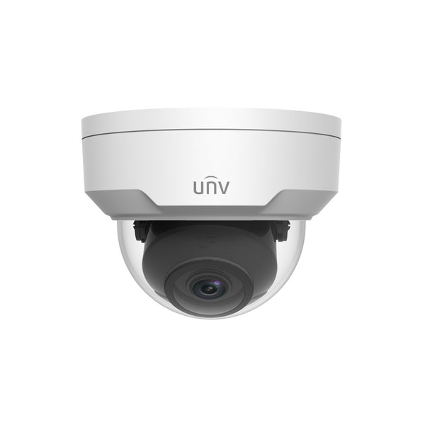 Uniview IPC325SB-DF40K Advance Series Intelligent IR 5MP 4.0-mm Fixed Lens Dome Security Camera - White
