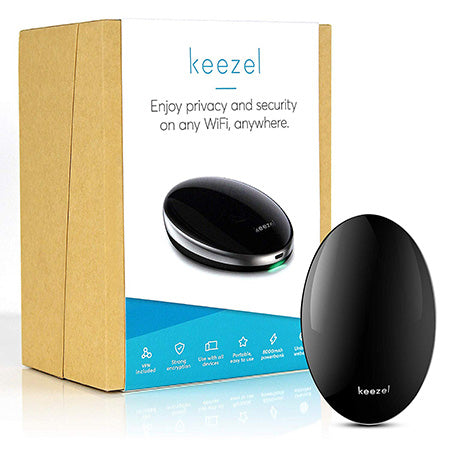 Keezel 2.0 Portable VPN Security Device for Ad Blocking and Anti-Phishing Encryption