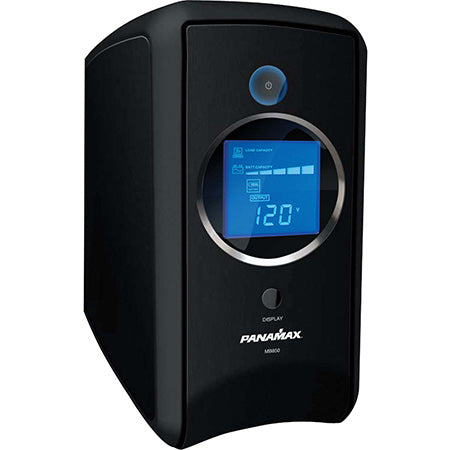 Panamax 850-VA 9 Outlet Shelf Mount UPS with LCD Display - Black