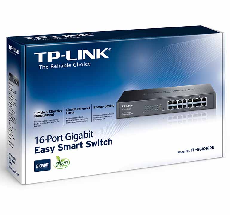 TP-Link 16-Port Gigabit Easy Smart Switch - Grey