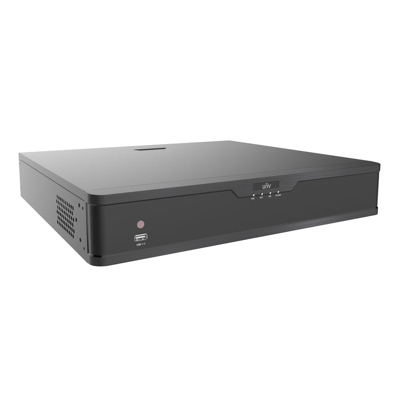 Uniview NVR304-32E2-P16 304 Series 32-channel 12MP Network Video Recorder NVR with 16 PoE - Black
