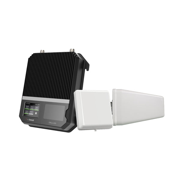 weBoost Office 200 50-ohm 5G Cell Signal Booster with Directional/Panel Antennas - up to 35000 sq ft - Grey