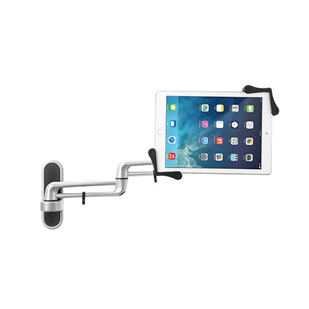 CTA Digital Articulating Tablet Wall Mount for 7-in to 13-in Tablets - Silver