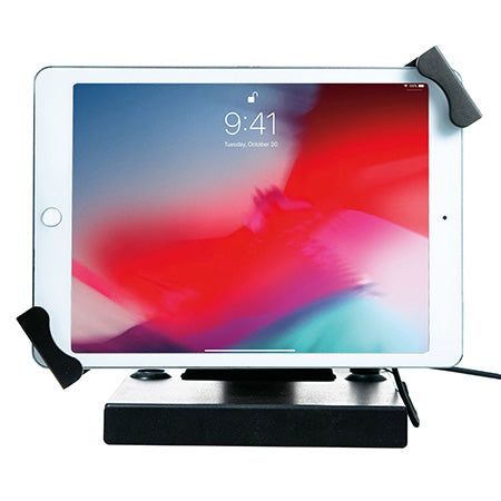 CTA Digital Flat-Folding Tabletop Security Stand for 7-in to 14-in Tablets - Black