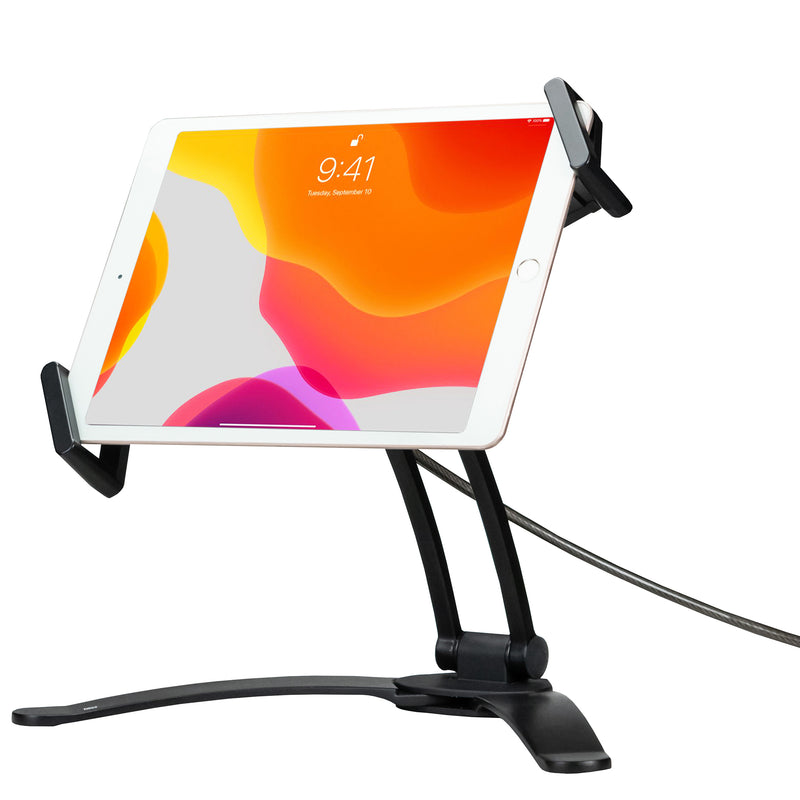 CTA Digital 2-in-1 Security Multi-Flex Tablet Stand and Magnetic Wall Mount for 17.8-cm (7-in) to 35.6-cm (14-in) Tablets - Black
