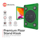 CTA Digital Magnetic Splash-Proof Case with Metal Mounting Plates for iPad 7th and 8th Gen 10.2-in, iPad Air 3 and iPad Pro 10.5-in - Green