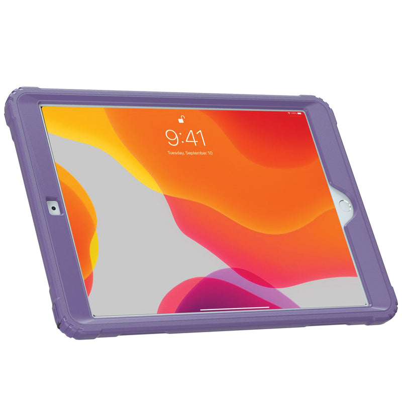 CTA Digital Magnetic Splash-Proof Case with Metal Mounting Plates for iPad 7th and 8th Gen 10.2-in, iPad Air 3 and iPad Pro 10.5-in - Purple