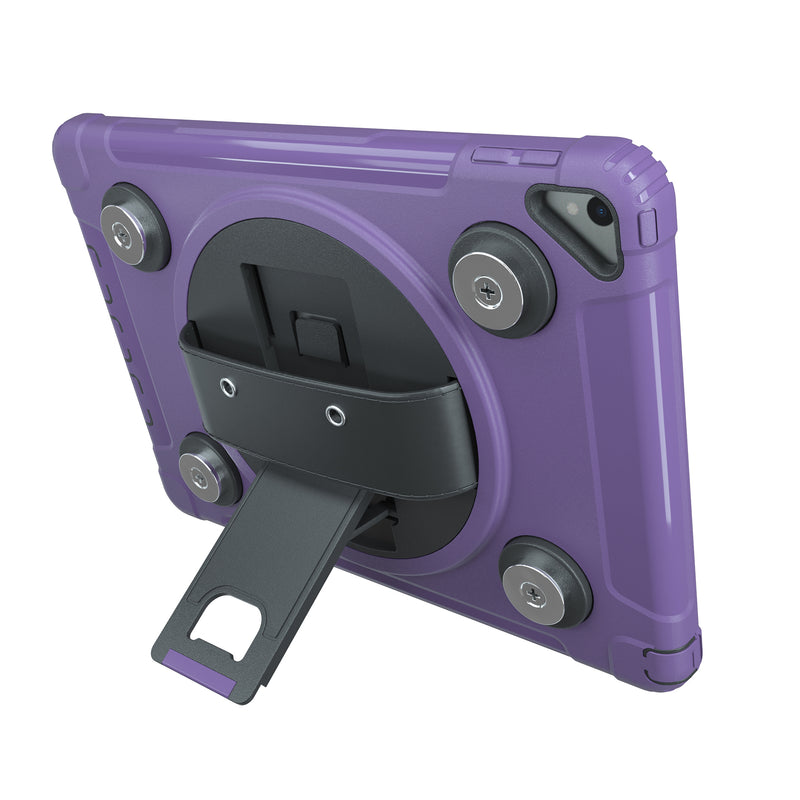 CTA Digital Magnetic Splash-Proof Case with Metal Mounting Plates for iPad 7th and 8th Gen 10.2-in, iPad Air 3 and iPad Pro 10.5-in - Purple
