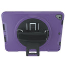 CTA Digital Protective Case with Built-in 360-degree Rotatable Grip Kickstand for iPad 7th and 8th Gen 10.2-in, iPad Air 3 and iPad Pro 10.5-in - Purple