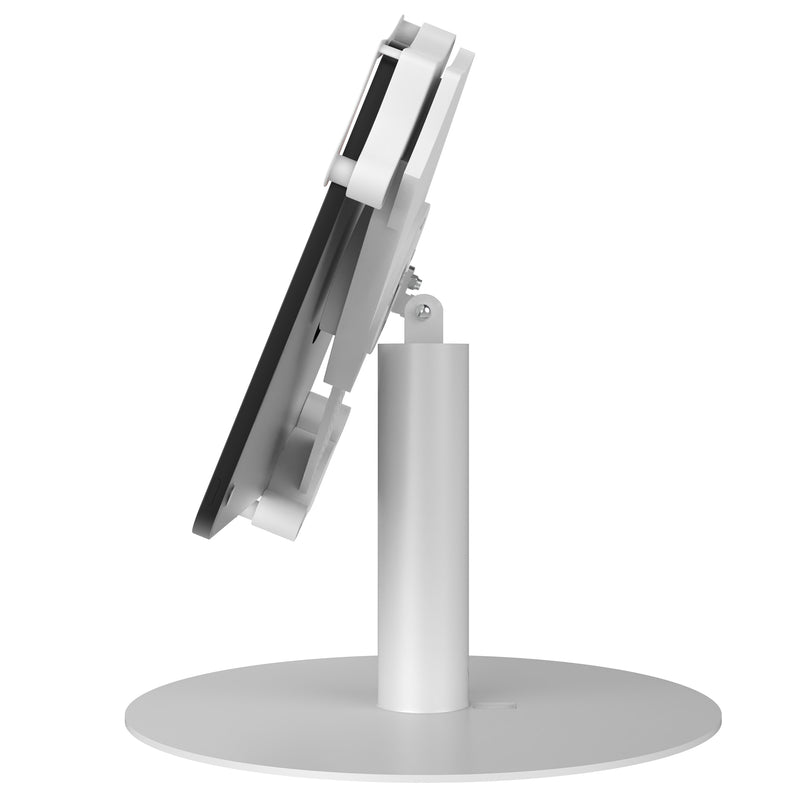 CTA Digital Heavy-Duty Universal Grip Kiosk Stand with 360-degree Rotation for 17.78-cm (7-in) to 33.02-cm (13-in) Tablets - White