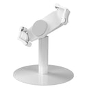CTA Digital Heavy-Duty Universal Grip Kiosk Stand with 360-degree Rotation for 17.78-cm (7-in) to 33.02-cm (13-in) Tablets - White