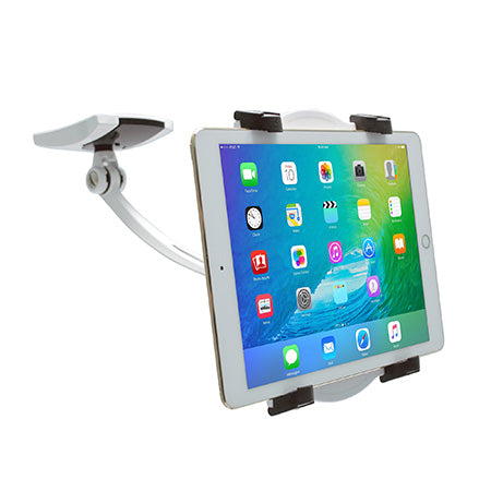 CTA Digital Multi-Function Mount for Tablet with Two Mounting Bases - White