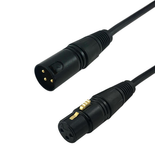 Infinite Cables XLR 3-pin Male to XLR 3-pin Female Balanced Audio Cable - 10.7-meter (35-ft) - Black