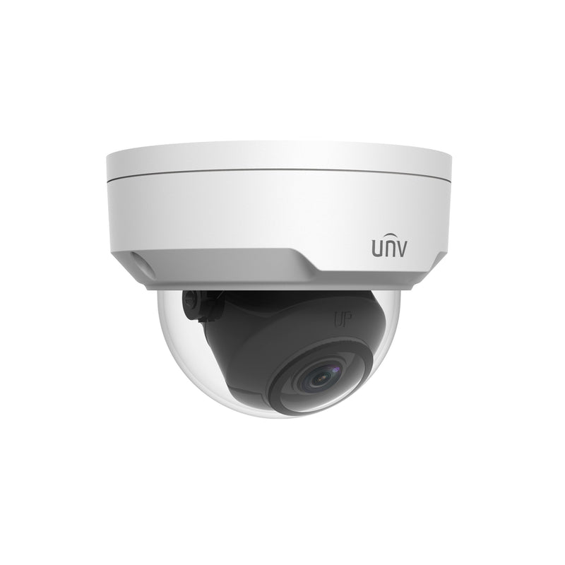 Uniview IPC325SB-DF28K-I0 Advance Series Intelligent IR 5MP 2.8-mm Fixed Lens Dome Security Camera - White