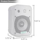 Pyle Marine 13.3-cm (5.25-in) Indoor/Outdoor Waterproof Speakers - White