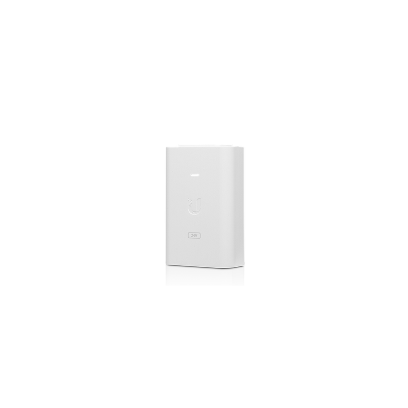 Ubiquiti 24-volt 1.25-amp Gigabit PoE Adapter - White