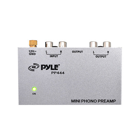 Pyle Ultra Compact Phono Turntable Preamp - Grey