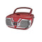 Proscan Portable Retro CD Boombox with AM/FM Radio  - Red