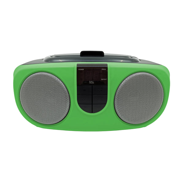 Proscan Portable CD Boombox with AM/FM Radio - Green
