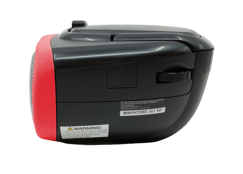 Proscan Portable CD Boombox with AM/FM Radio - Red