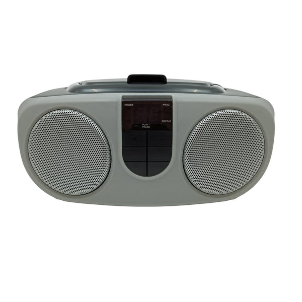 Proscan Portable CD Boombox with AM/FM Radio - Silver