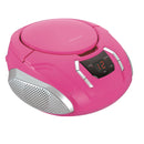 Proscan Portable CD Boombox with AM/FM Radio and AUX - Pink
