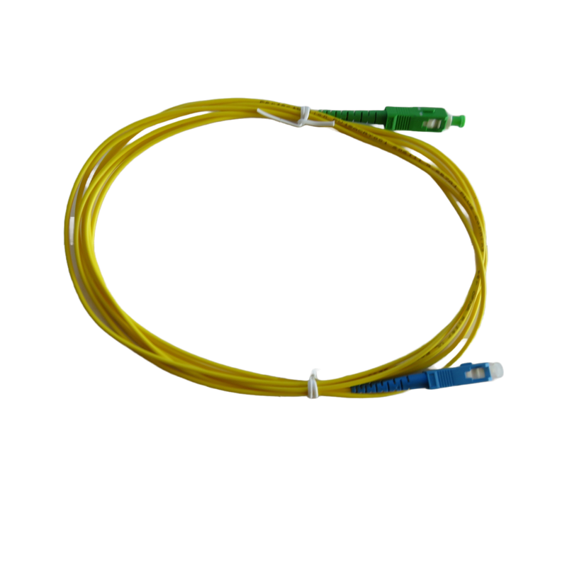 PerfectVision Simplex 2.0-mm SM Riser Fiber Optic Jumper Cable with SC/UPC-SC/APC Connectors - 2-meter (6.6-ft) - Yellow