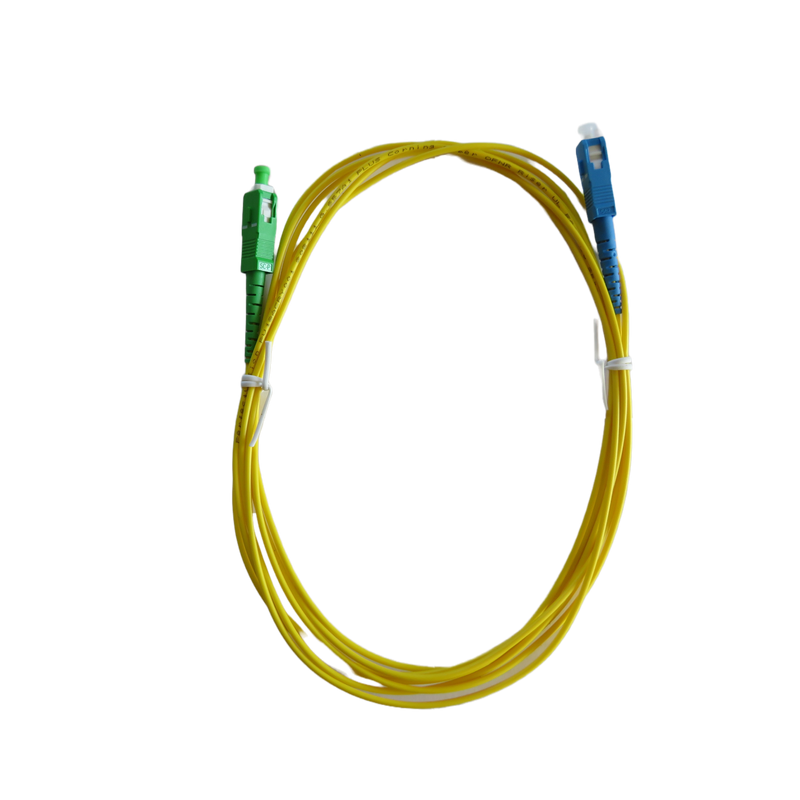 PerfectVision Simplex 2.0-mm SM Riser Fiber Optic Jumper Cable with SC/UPC-SC/APC Connectors - 2-meter (6.6-ft) - Yellow