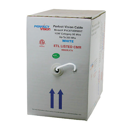 PerfectVision Cat5e Riser Cable - 304.8-meter (1000-ft) Pull Box - White