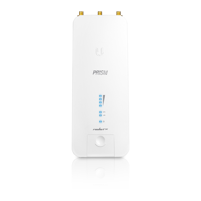 Ubiquiti UISP airMAX Rocket 2AC Prism 2-GHz 802.11ac BaseStation with airPrism Technology - White