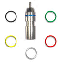 RCA Mini Coax Compression Connector with Colour Rings - Single