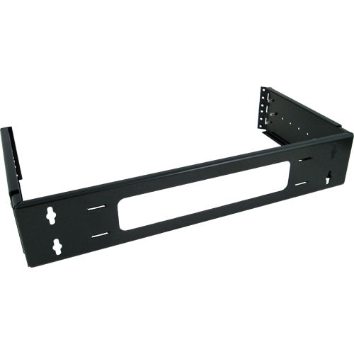 Vertical Cable 2U 19-in Hinged Adjustable Wall Mount Bracket - Black