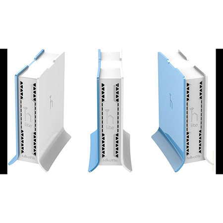 MikroTik hAP lite TC 2.4-GHz 4-port Fast Ethernet Indoor Access Point Tower Case with Built-in 1.5-dBi Antenna - White