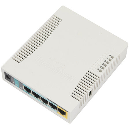 MikroTik SOHO 2.4-GHz  802.11b/g/n 5-port Ethernet Wireless Access Point - White