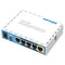 MikroTik hAP ac Lite Dual Concurrent Band 5-port Ethernet Wireless Router - White