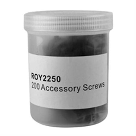Royal Racks Jar of Accessory Screws - 200 Count - Black