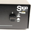 Saga Elite 6-Zone Dual Source Stereo Speaker Selector - Black