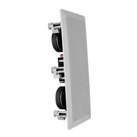 Saga Elite LCR Dual 13.3-cm (5.25-in)-in In-Wall Center Channel Speaker with Black Kevlar Woven Cones - Single - White