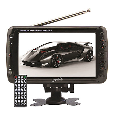 SuperSonic 7-in Portable Digital LCD TV with AC/DC