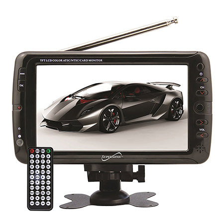 SuperSonic 7-in Portable Digital LCD TV with AC/DC