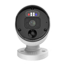 Swann 12MP Pro Enforcer™ Add-On NVR Bullet IP Camera with Spotlight, Siren, Red & Blue Flashing Lights - White